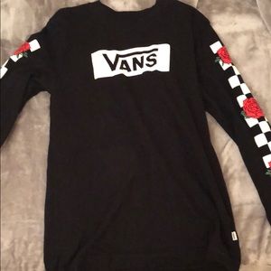 Vans rose pattern long sleeve